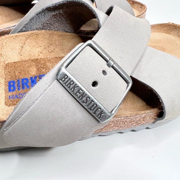 BIRKENSTOCK Siena Soft Footbed Nubuck Leather Dove Gray Size 37 EU 6 - 6.5 US - Picture 13 of 13